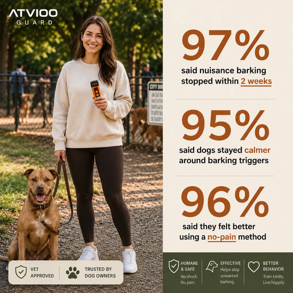 ATVIOO™  Humane Ultrasonic Dog Training Device