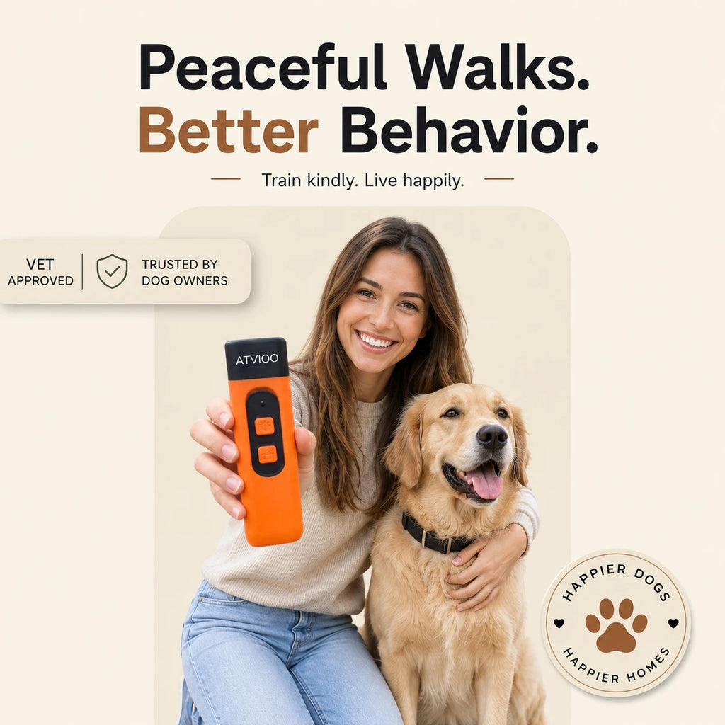 ATVIOO™  Humane Ultrasonic Dog Training Device